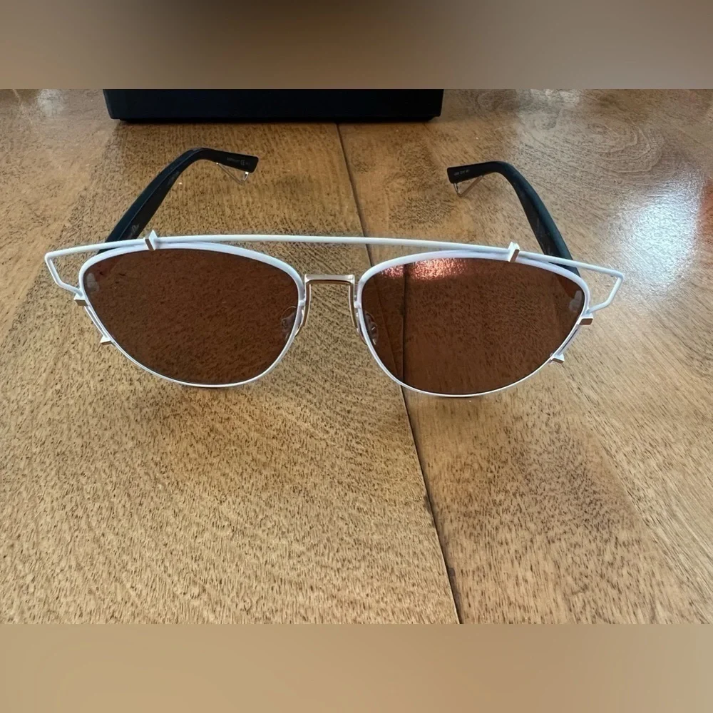 New White & Pink Dior Technologic Reflective Mirrored Sunglasses New - Picture 4 of 9
